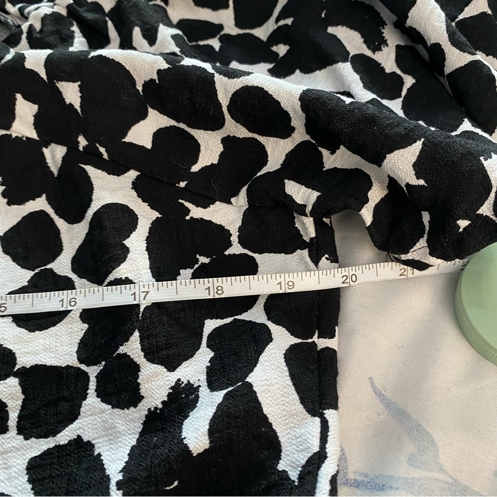 Lily Morgan Boho Abstract Animal Print Off Shoulder Women’s Blouse Short Sleeve - Picture 5 of 9